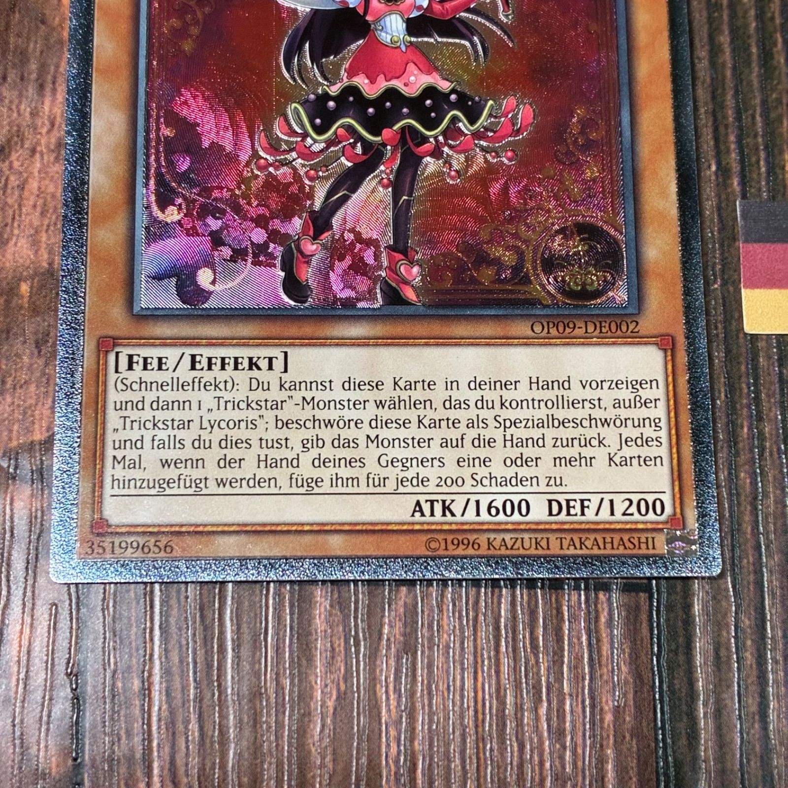 遊戯王　トリックスター・マンジュシカ　EU英語版　レリーフ 遊戯王 トリックスター・マンジュシカ EU英語版 レリーフ 遊戯王