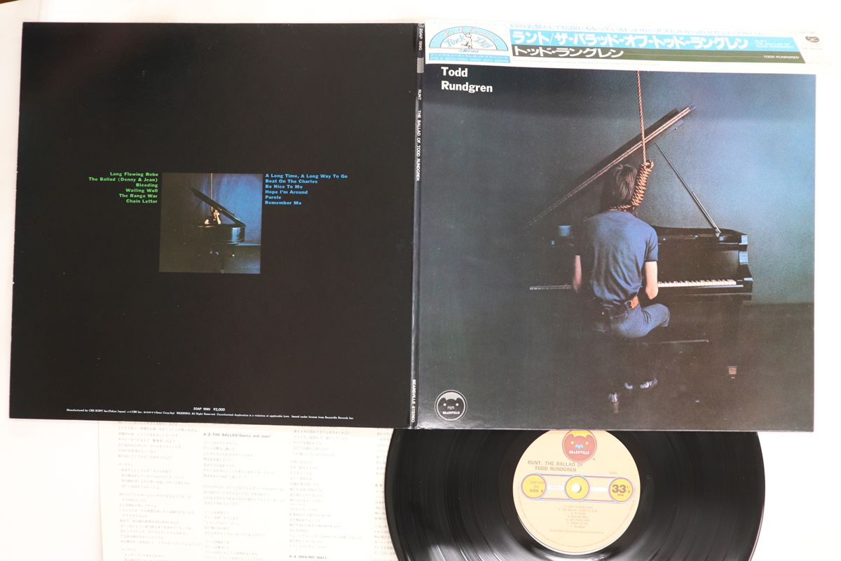 LP Todd Rundgren Ballad Of Todd Rundgren 20AP1990 BEARSVILLE