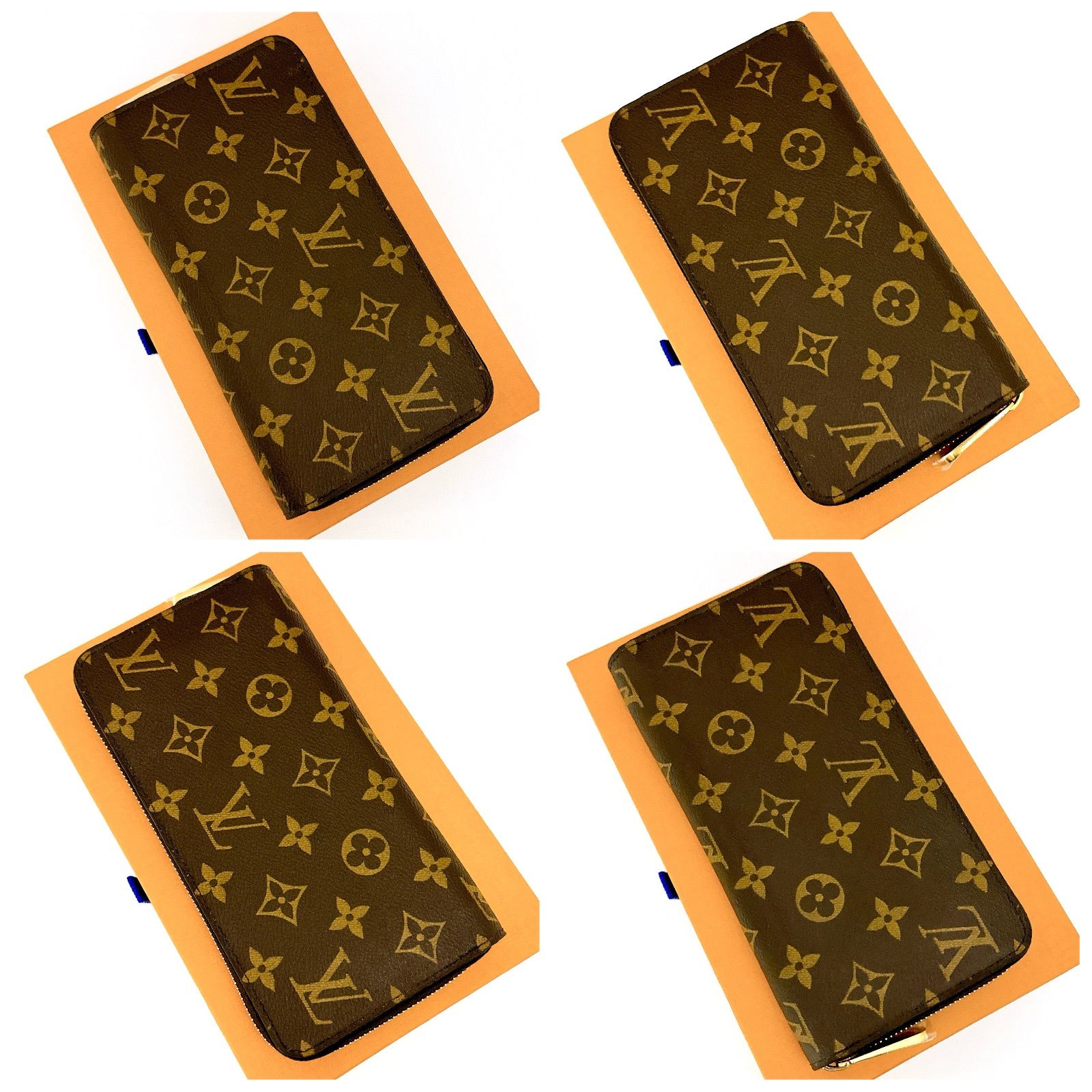 【現行✨ICタグ】ルイヴィトン モノグラム ジッピーウォレット コクリコ 長財布 ルイヴィトン LOUIS VUITTON モノグラム ジッピーウォレット 長財布