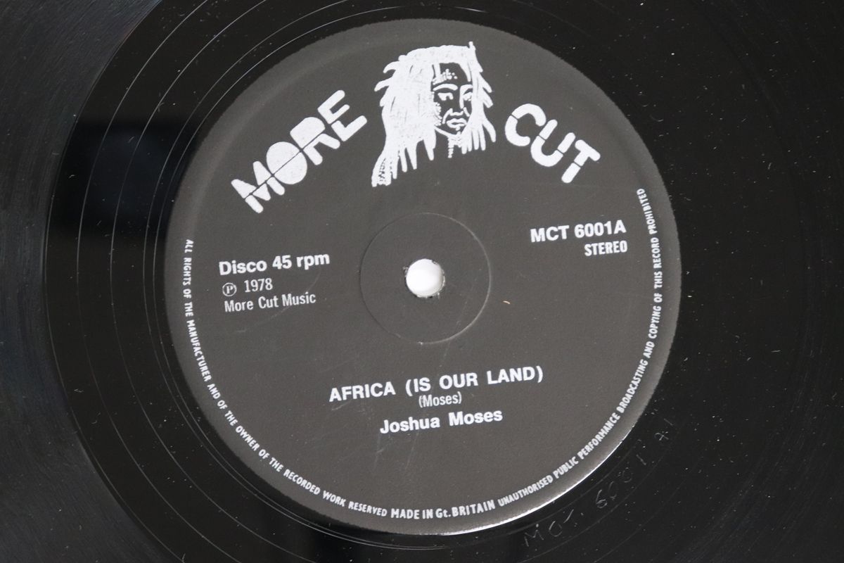 英12 Joshua Moses Africa Is Our Land Home MCT 6001 MORE CUT RECORDS 00250