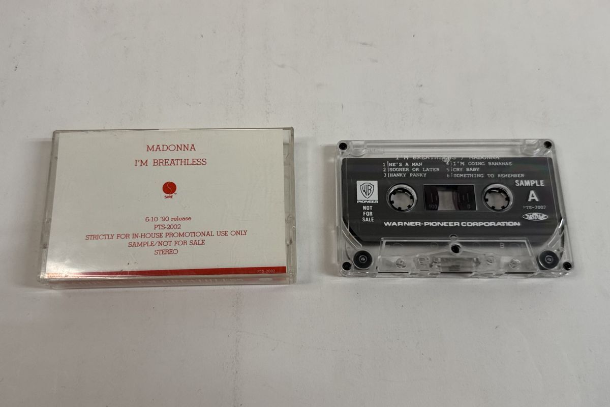 Cassette Madonna Im Breathless PTS 2002 WARNER-PIONEER CORPO プロモ 00110