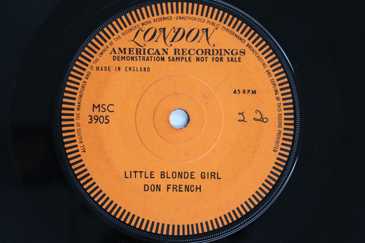 英7 Don French Little Blonde Girl MSC 3905 LONDON RECO 00080 パンク レコード 洋楽 