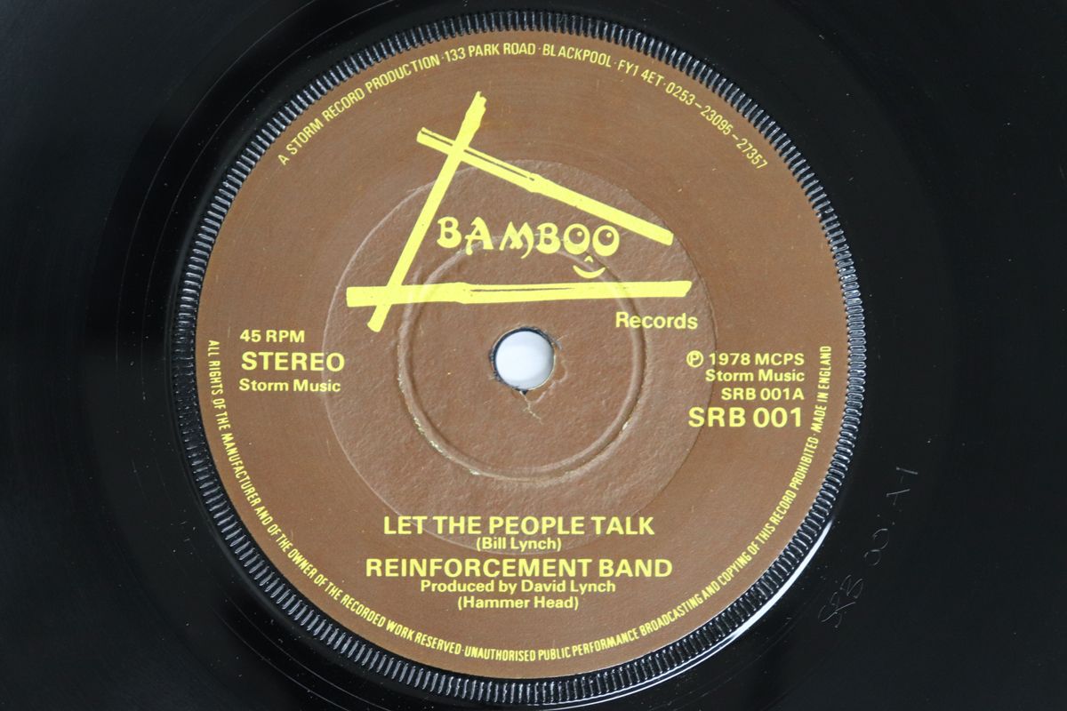 英7” Reinforcement Band Let The People Talk / Take Two! SRB001