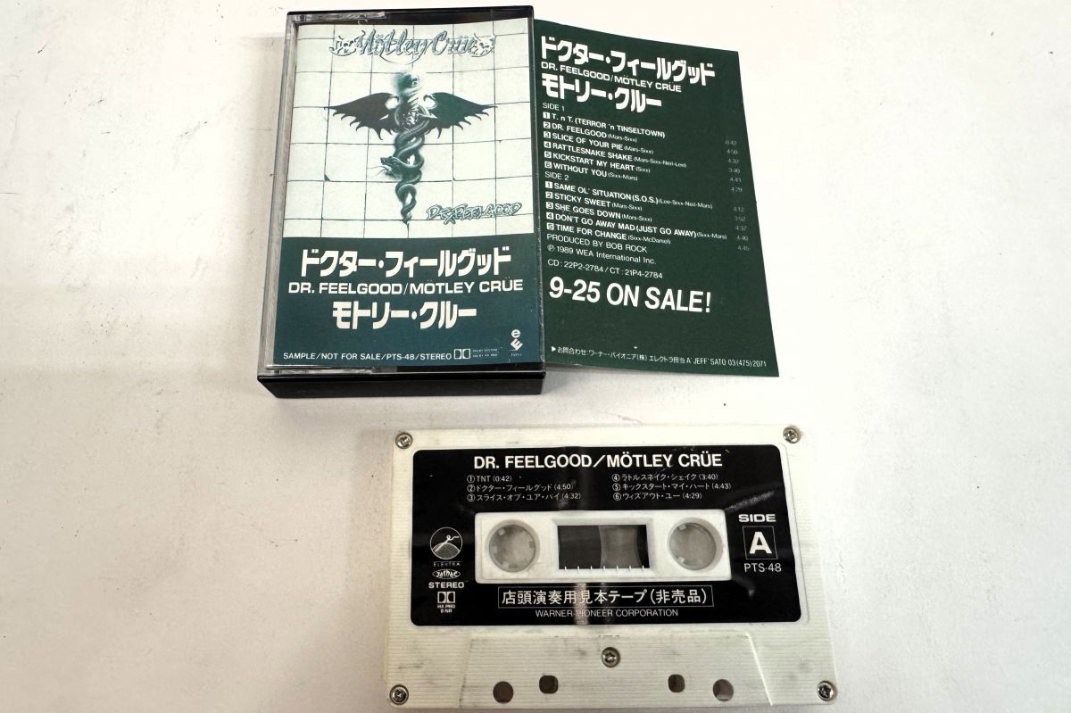 Cassette Motley Crue Dr Feelgood PTS 48 ELEKTRA プロモ 00110