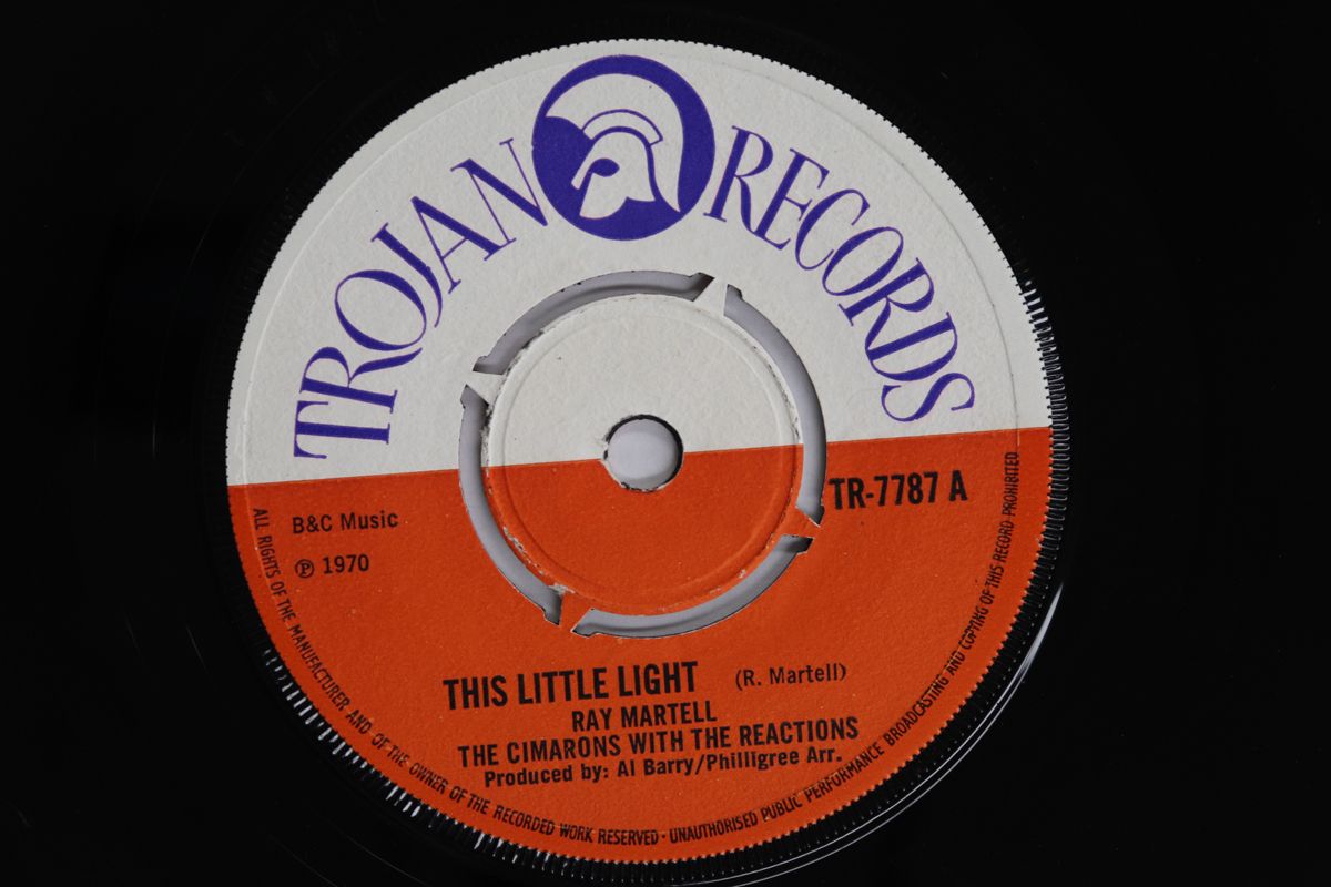 英7 Ray Martell Cimarons Reactio This Little Light Lover TR 7787 TROJAN RECORDS 00080
