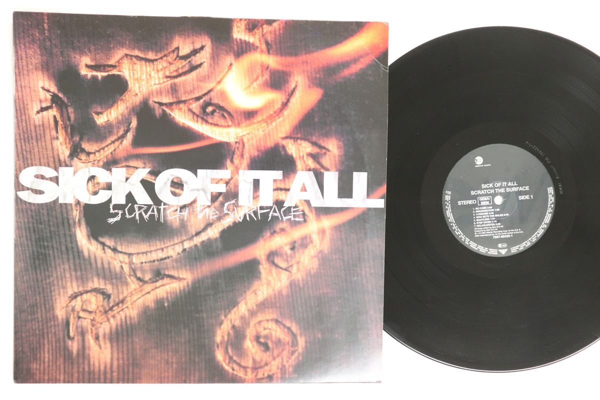 欧LP Sick Of It All Scratch The Surface RECORDS AME 00260 ヘッドホン 洋楽 