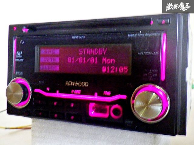 動作OK☆保証付】KENWOOD ケンウッド 汎用 2DIN オーディオ デッキ