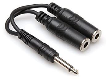 Hosa YPP 111 モノラルフォンオス モノラルフォンメス 2 Yケーブル