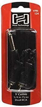 Hosa YPR 124 モノラルフォンオス RCAオス 2 Yケーブル