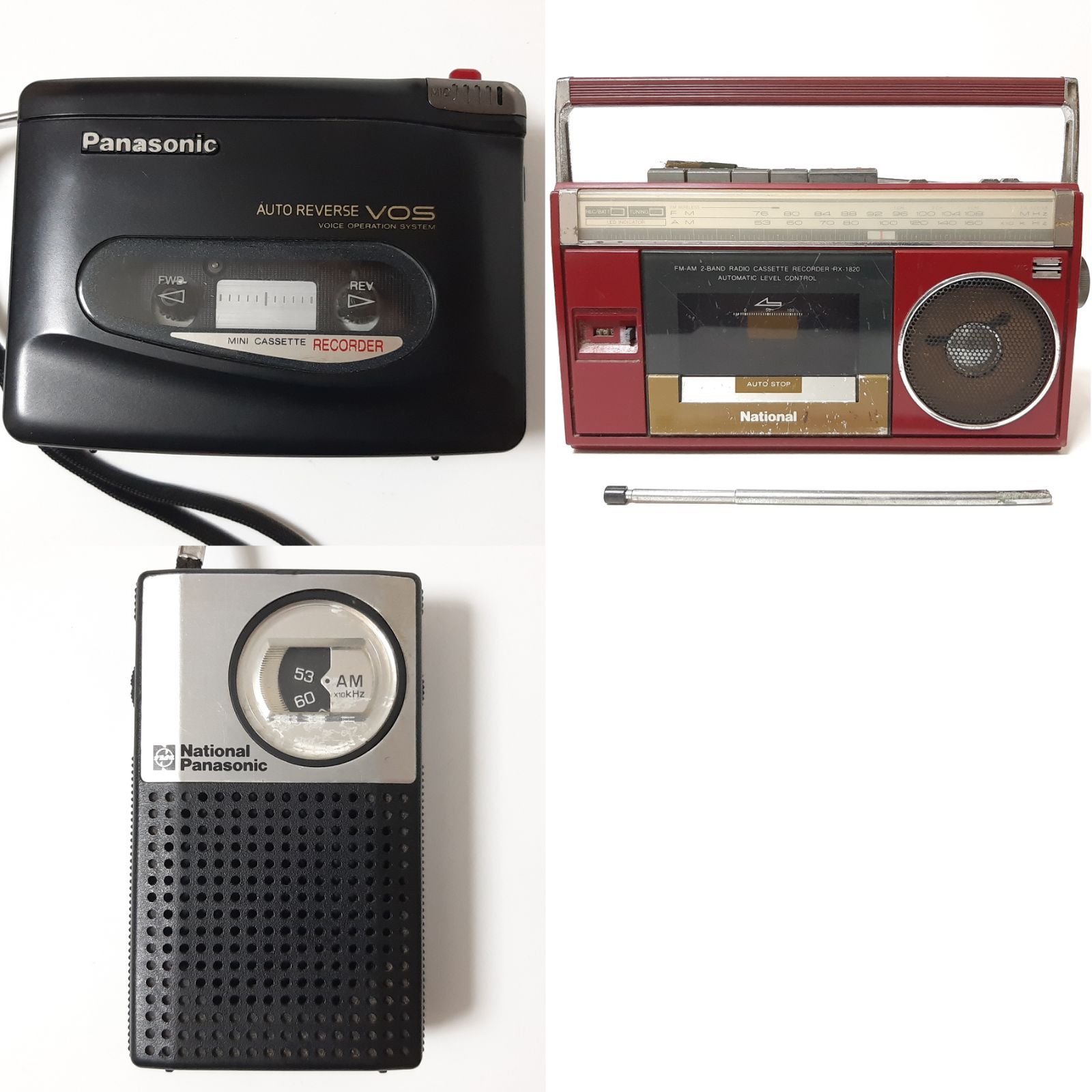 パナソニック ナショナル RQ-L400 RX-1820 R-1018 ラジオカセット