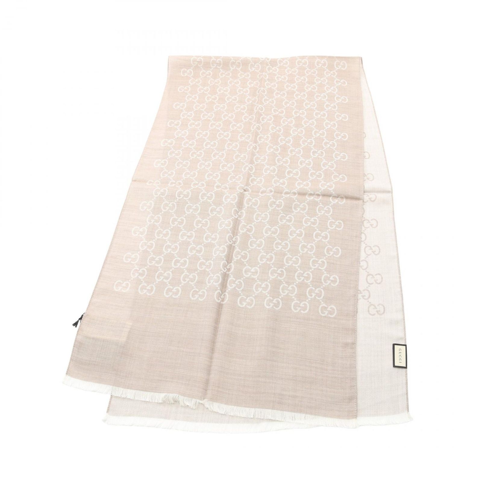 グッチ GUCCI ストール GG柄 1659043G6469500 ベージュ ウール シルク