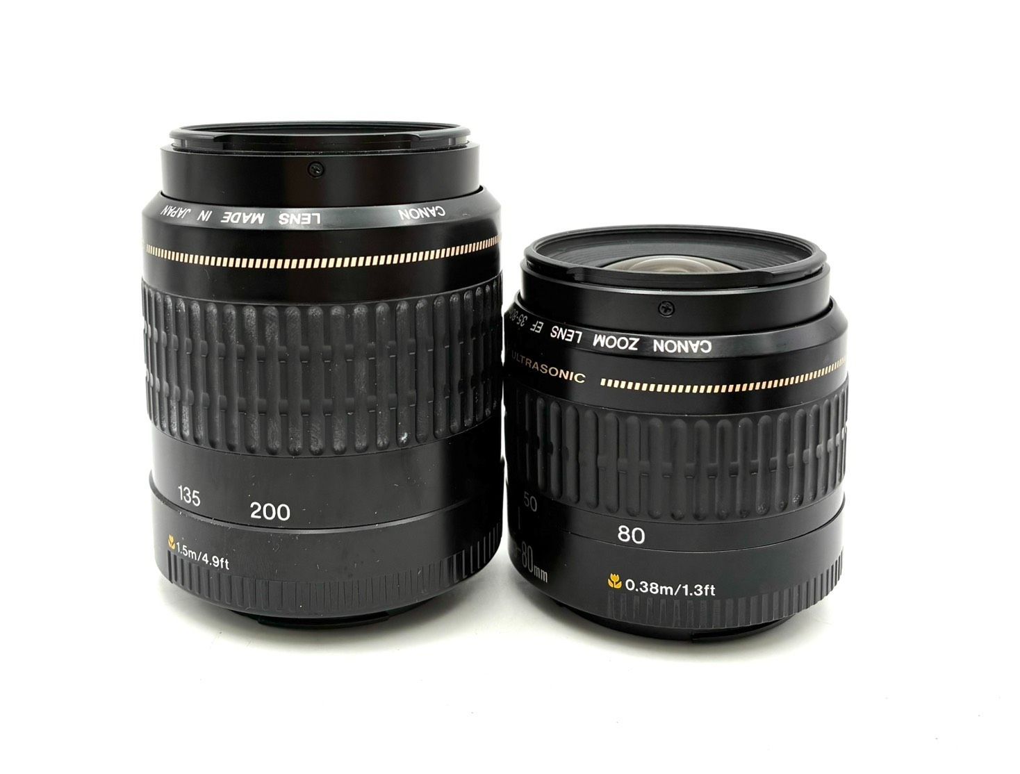 レンズ 2本セット 動作確認済】CANON ULTRASONIC ZOOM LENS USM EF 35