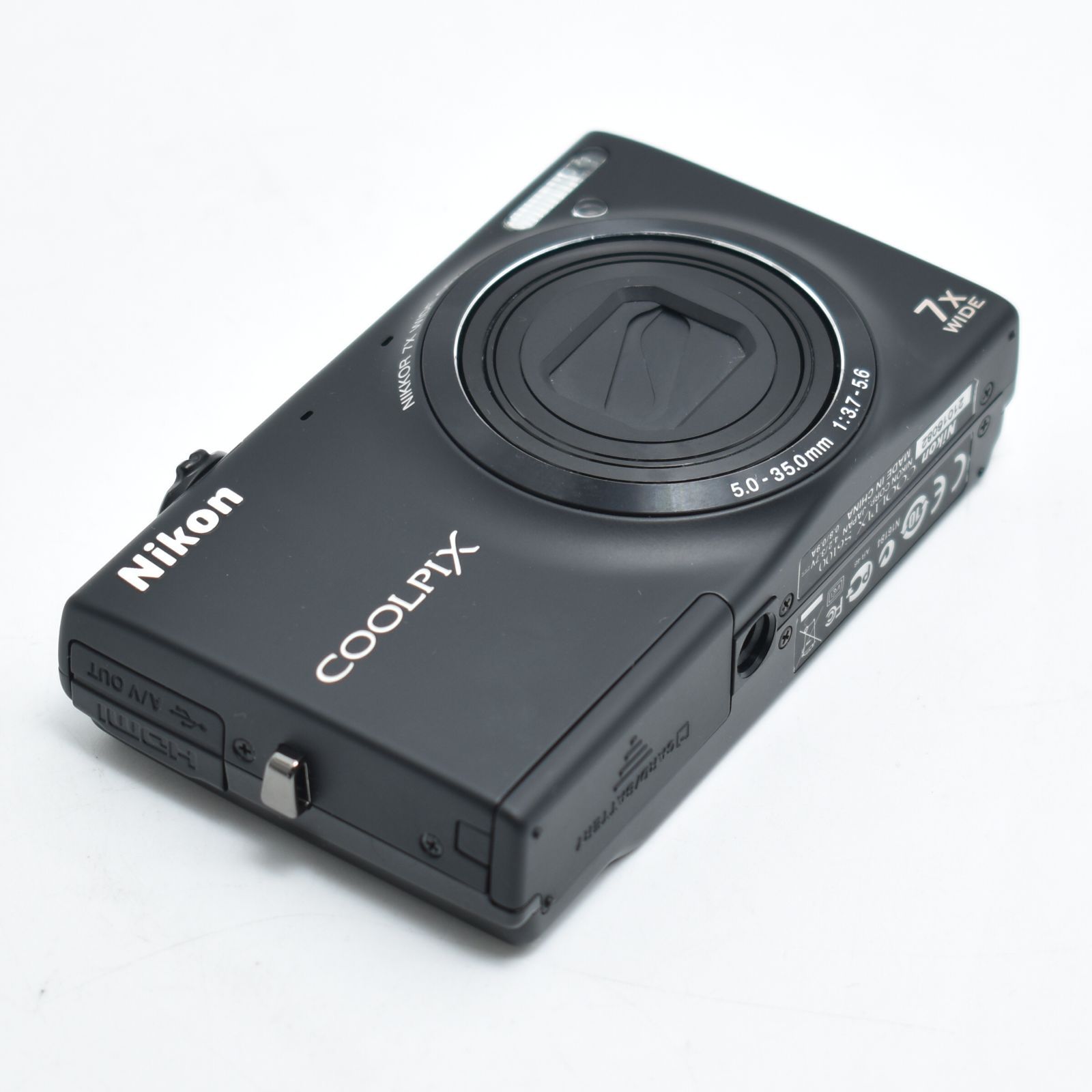 B#10432 NikonデジタルカメラCOOLPIX S6100 ノーブルブラック S6100BK