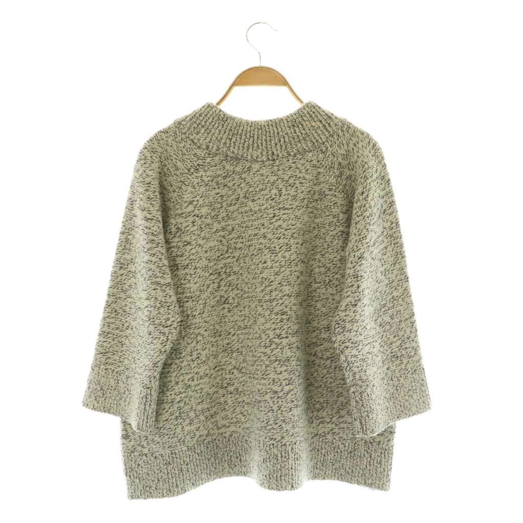 ヨシエイナバ yoshie inaba ウール モックネックニット セーター 七分