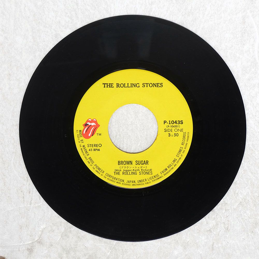 国内盤 ROLLING STONES/BROWN SUGAR / BITCH/ROLLING STONES P1043S 7 国内盤 ROLLING STONES/BROWN SUGAR / BITCH/ROLLING STONES P1043S 7