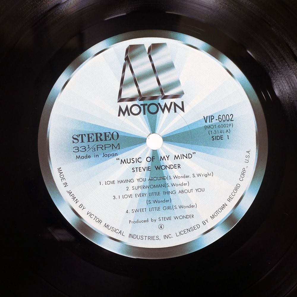 国内盤 STEVIE WONDER/MUSIC OF MY MIND/MOTOWN VIP6002 LP - メルカリ