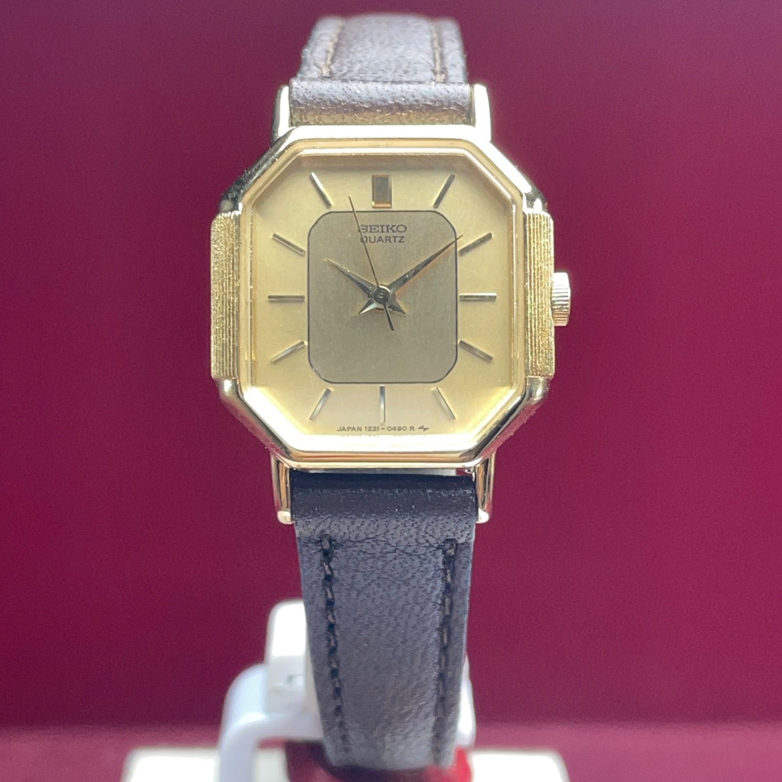 高級 未使用 SEIKO SOCIE クォーツ 電池交換済 日本製 1984年製