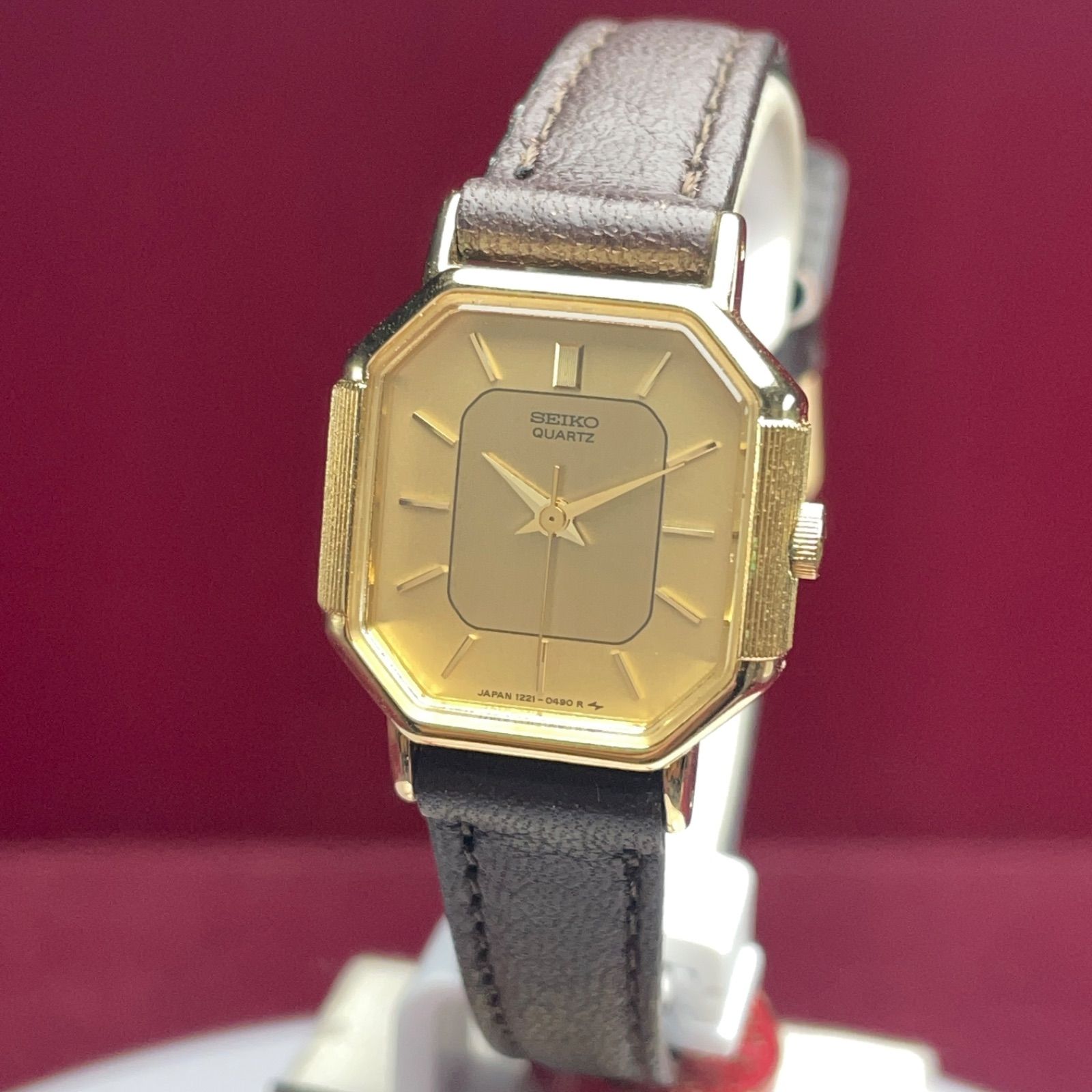 高級 未使用 SEIKO SOCIE クォーツ 電池交換済 日本製 1984年製