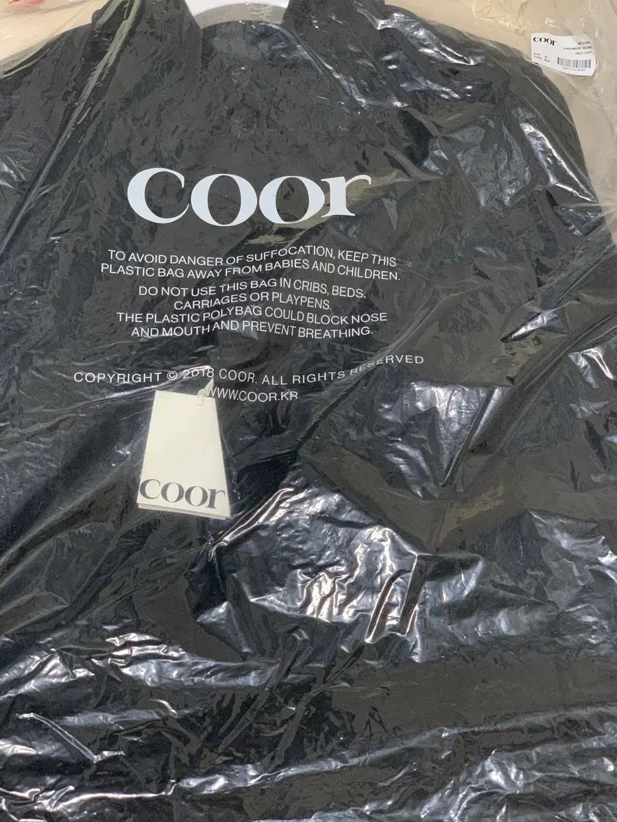 クアー ベルランディ カシミア ブレンド ハーフ コート ブラック M