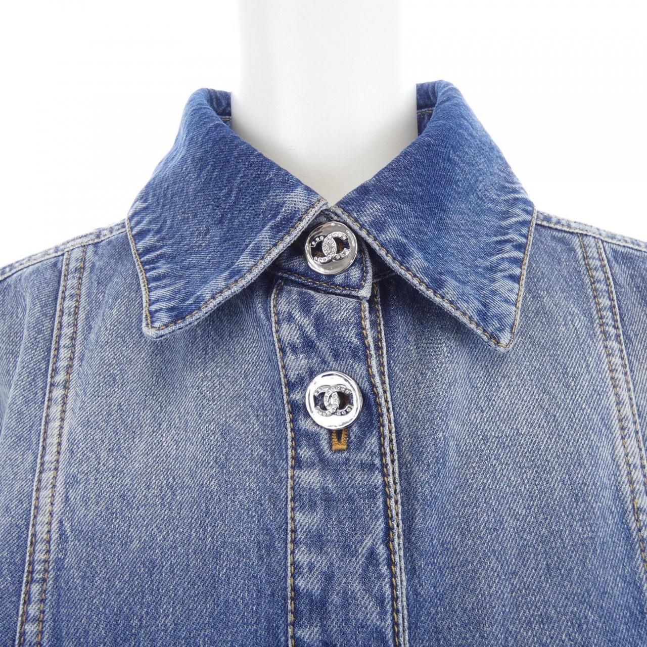 シャネル CHANEL LOOK12 P76746V68693 デニムジャケット - メルカリ