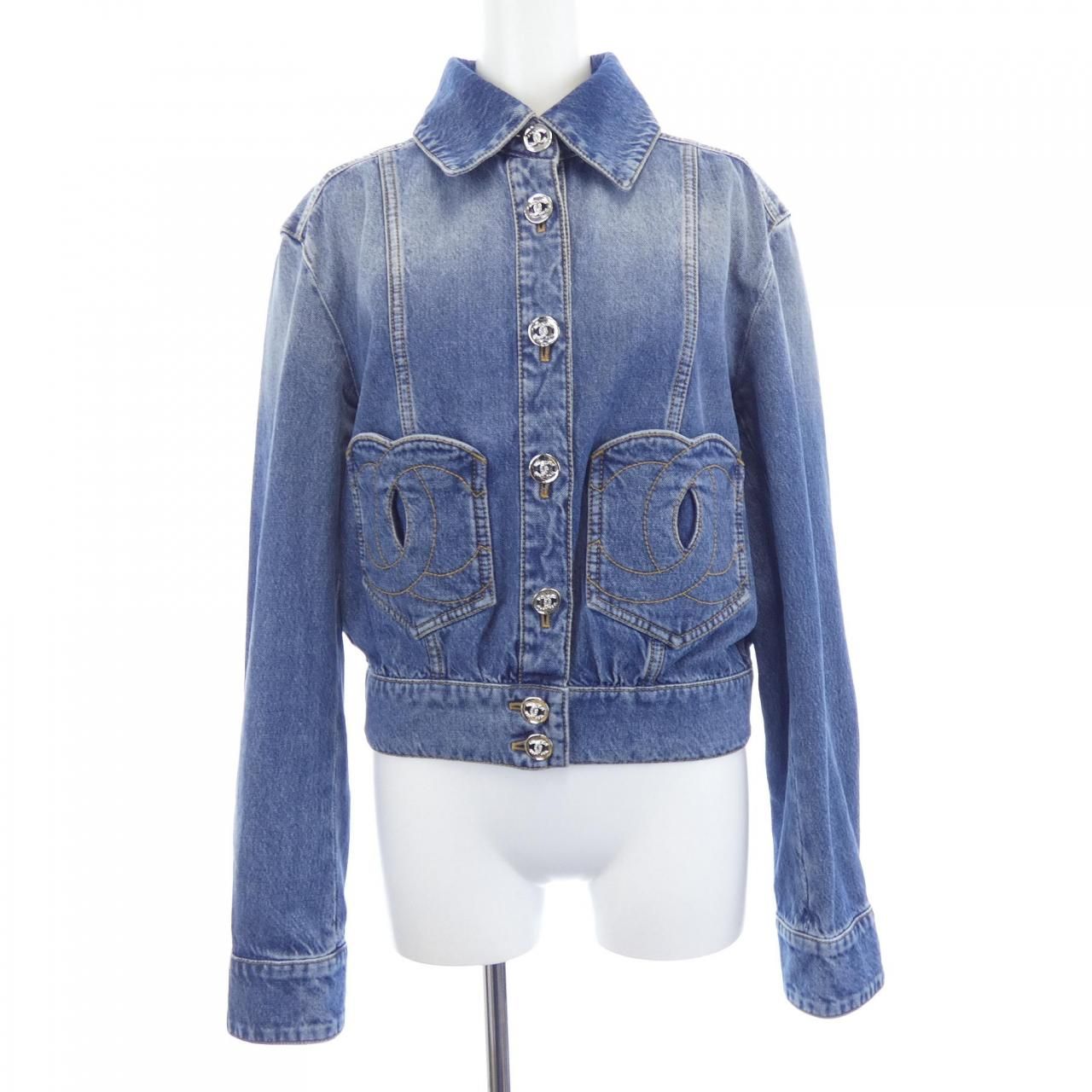 シャネル CHANEL LOOK12 P76746V68693 デニムジャケット - メルカリ