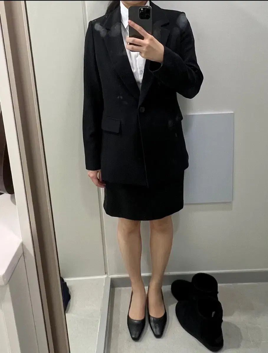 面接スーツ セットアップ ジャケット シャツ スカート Sサイズ