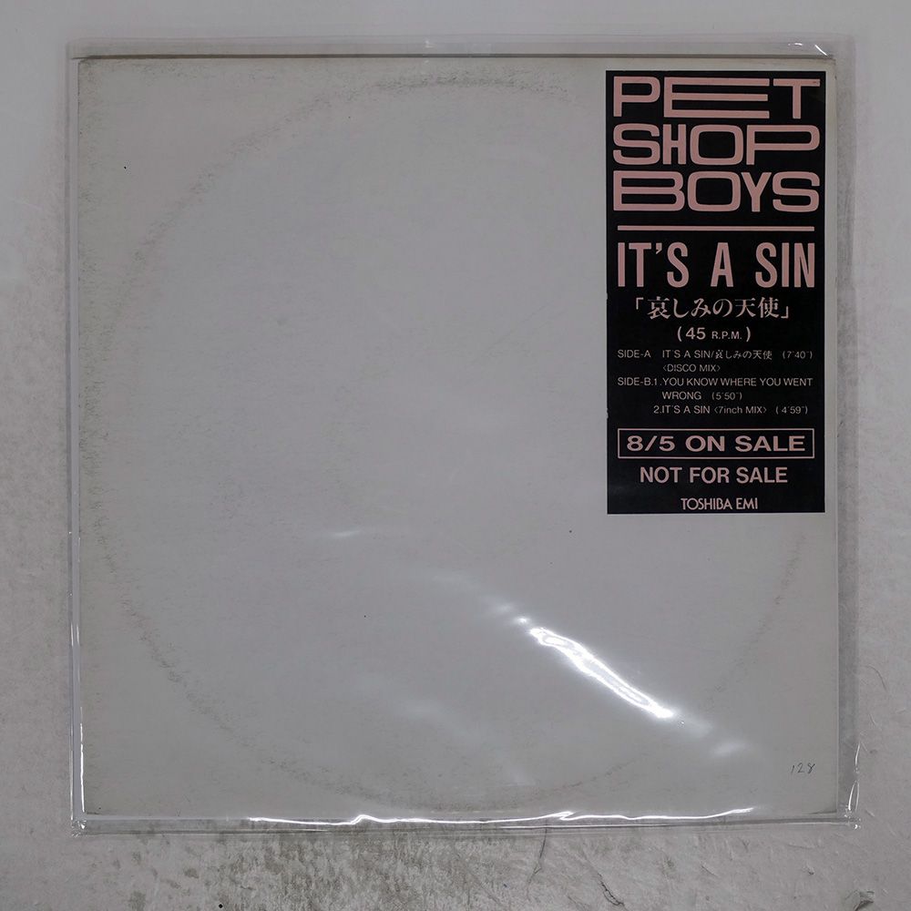 盤 PET SHOP BOYS IT S A SIN TOSHIBA EMI PRP 8299 12
