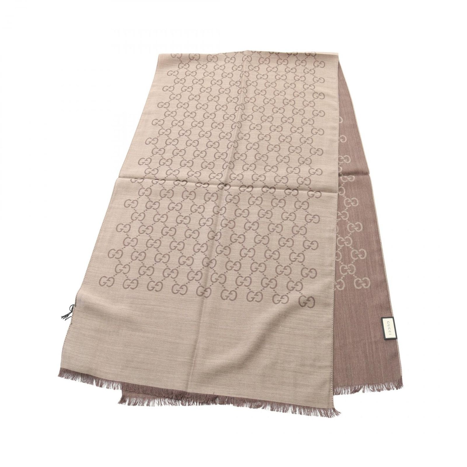 グッチ GUCCI ストール GG柄 1659043G6469664 ダークブラウン ウール