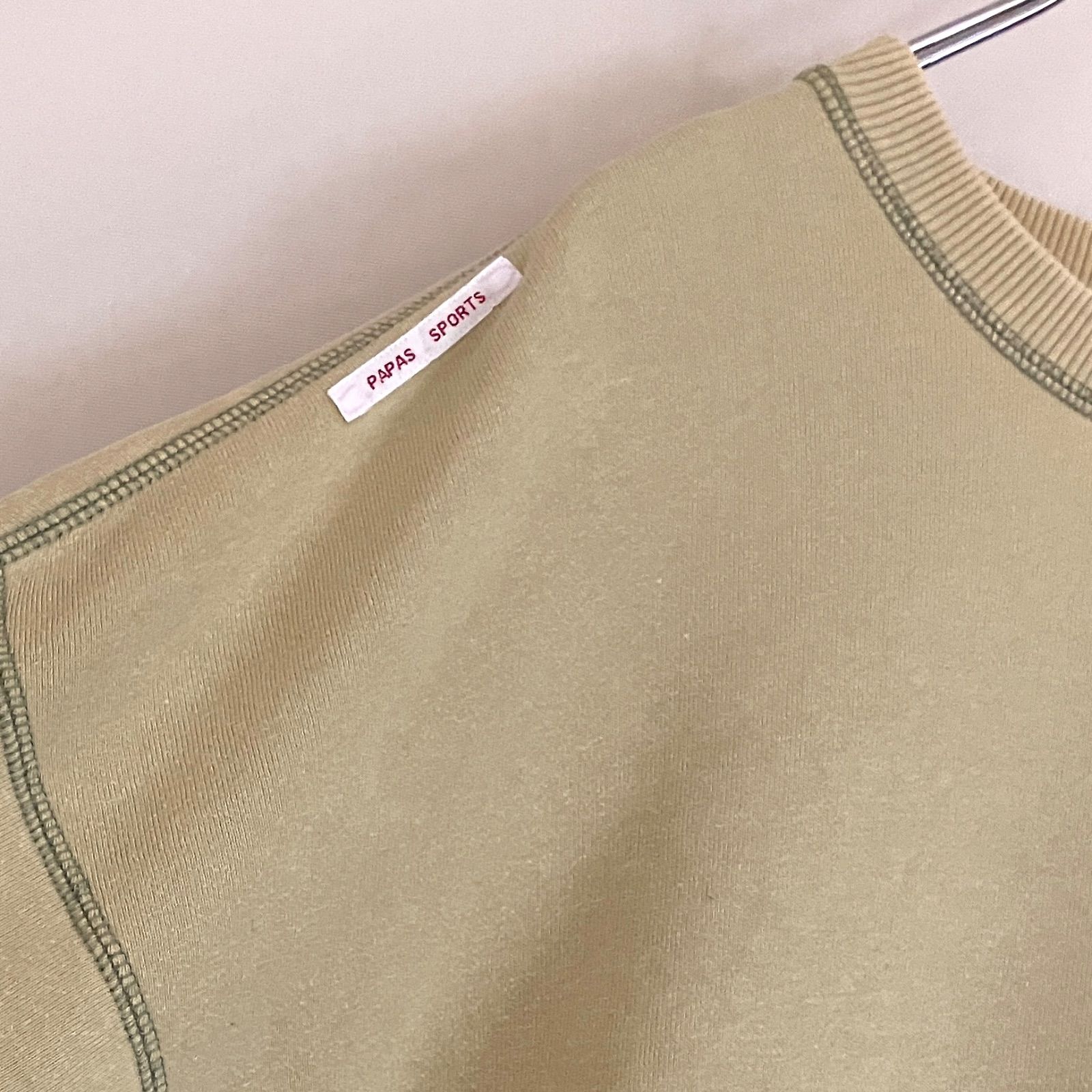 パパス/90s OLD Papas MANIERE DE HEMING☆レタードクルーネック 