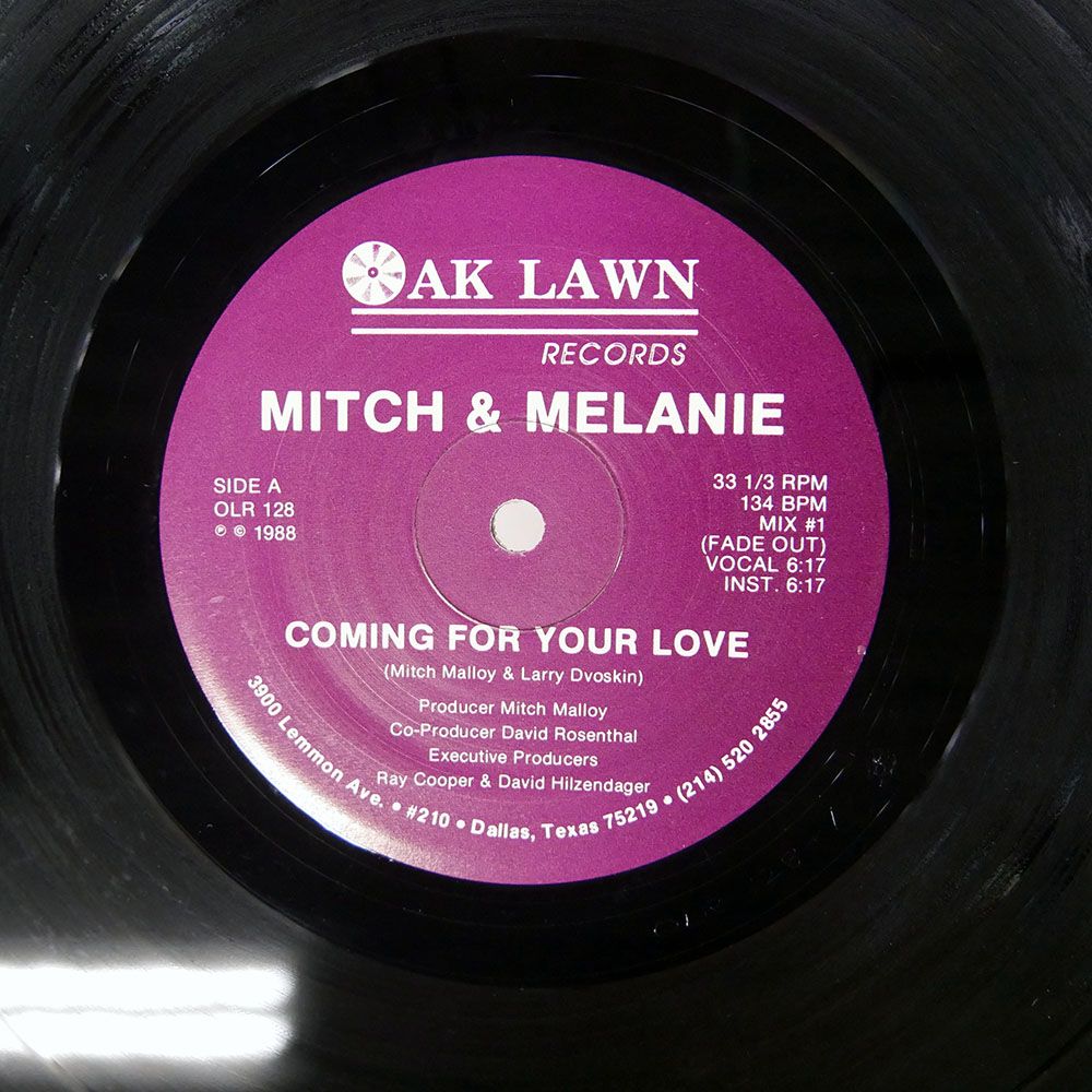 レコード US盤 MITCH & MELANIE/COMING FOR YOUR LOVE/OAK LAWN OLR128 12