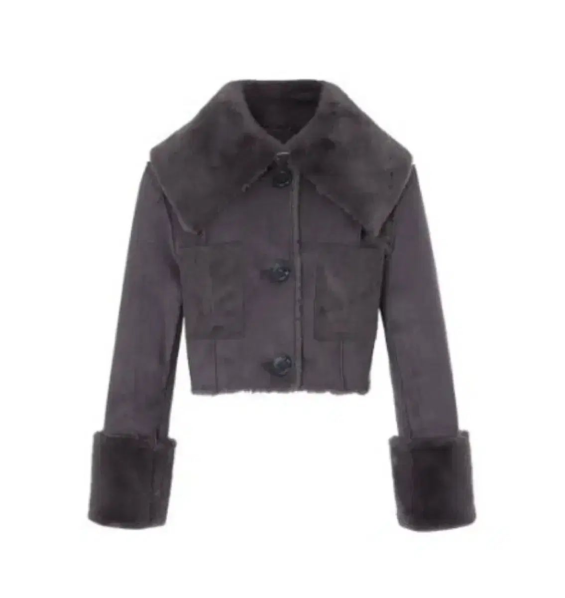 ノットユアローズ セーラー リバーシブル ムートン チャコール M