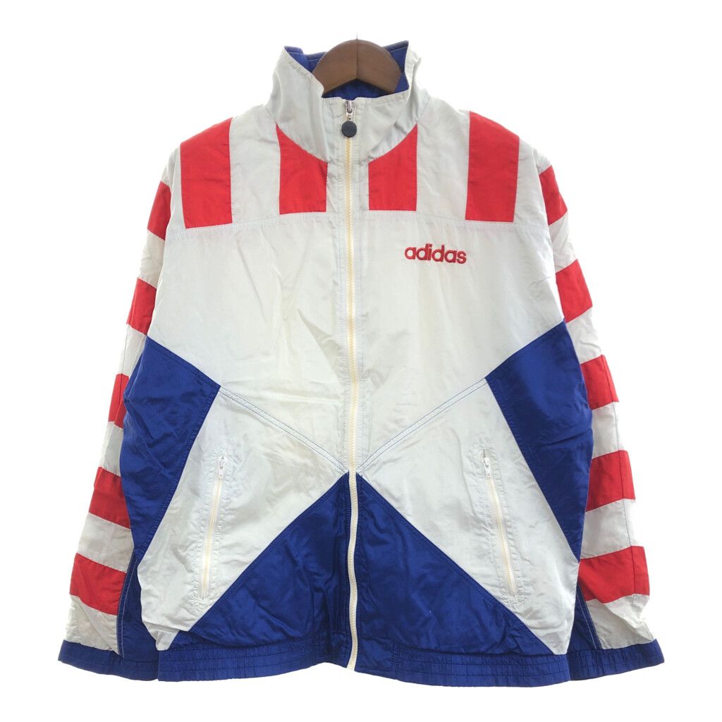 80年代 adidas アディダス ナイロンジャケット スポーツ ホワイト
