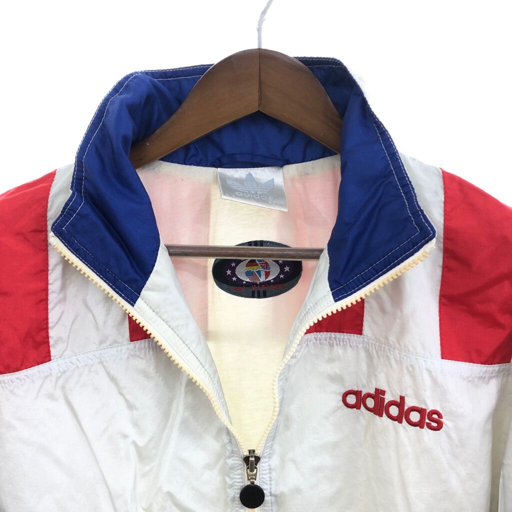 80年代 adidas アディダス ナイロンジャケット スポーツ ホワイト