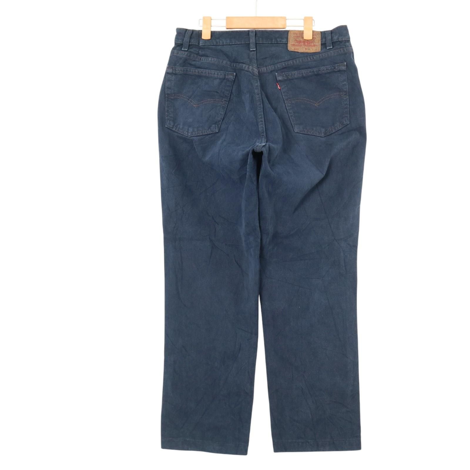 90年代 Levi s リーバイス 554 デニムパンツ ブラック メンズ W 36 L 30 古着 A 5112