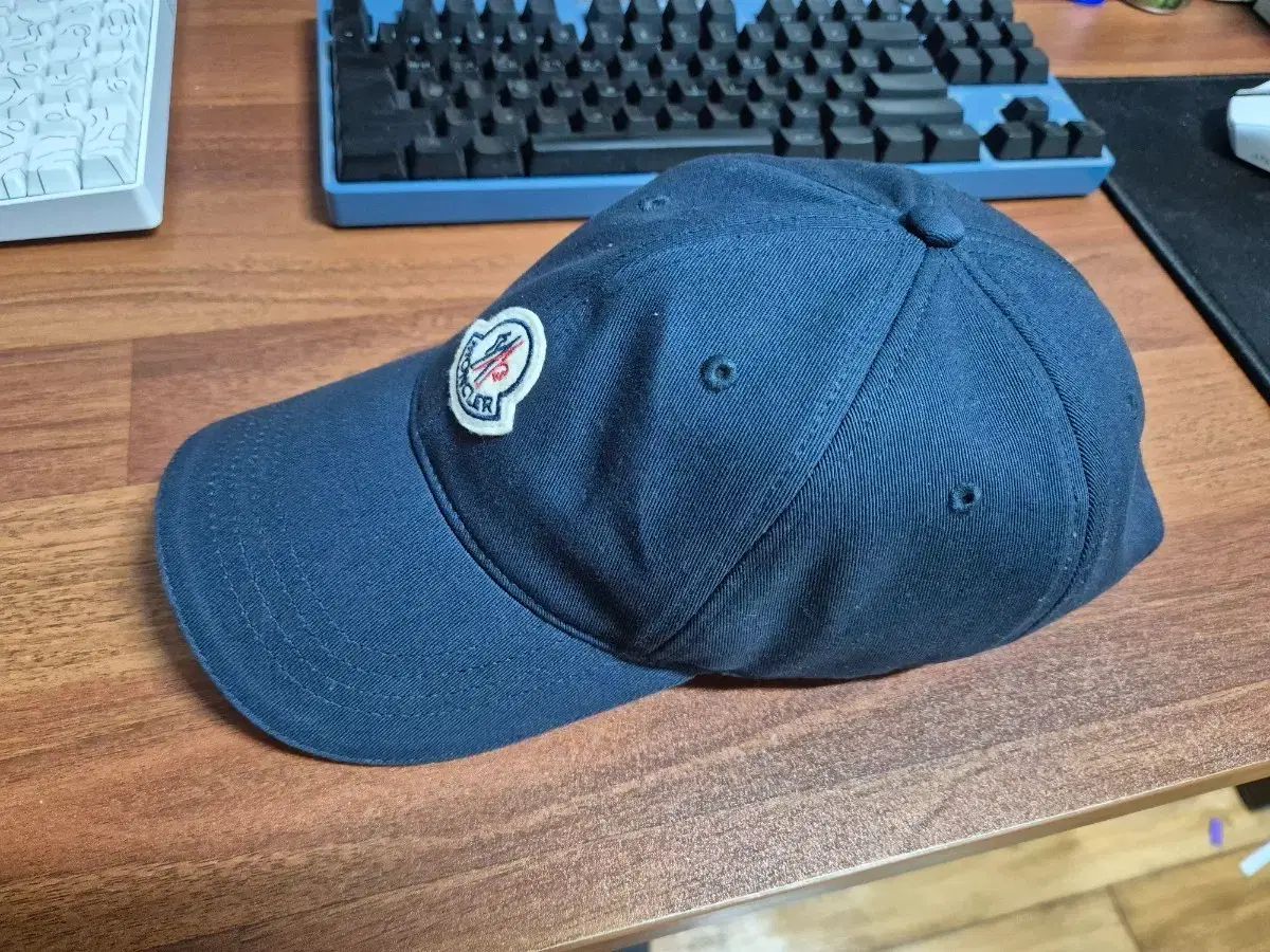 MONCLER モンクレール ネイビー ベースボールキャップ 帽子 - メルカリ