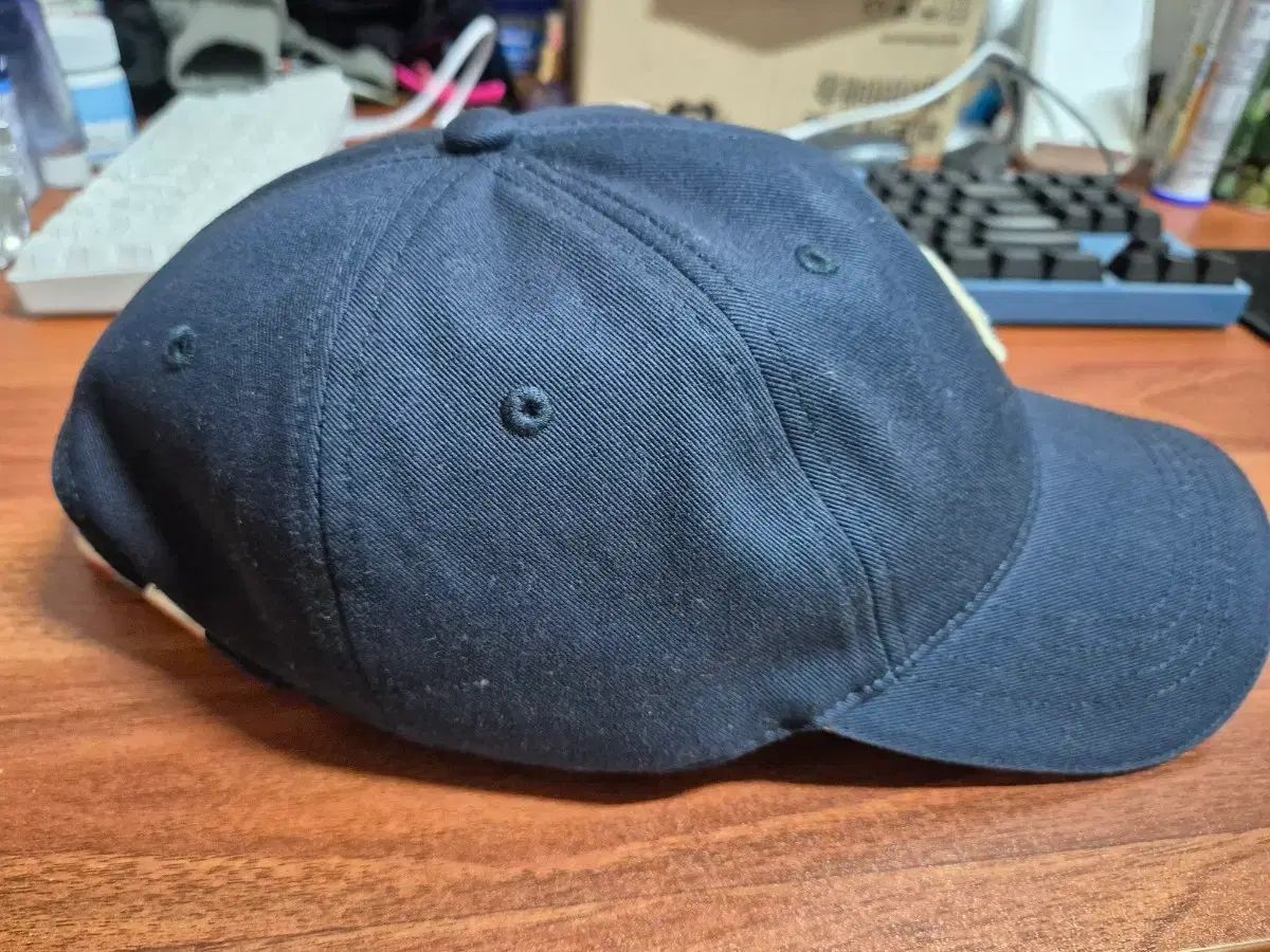 MONCLER モンクレール ネイビー ベースボールキャップ 帽子 - メルカリ