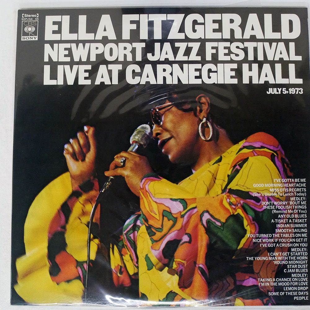 国内盤 ELLA FITZGERALD/NEWPORT JAZZ FESTIVAL LIVE/CBS/SONY SOPJ54