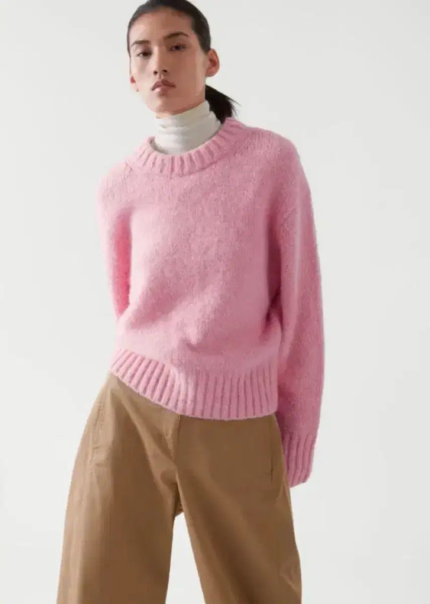 COS コス KNITTED アウター ニットセーター ピンク