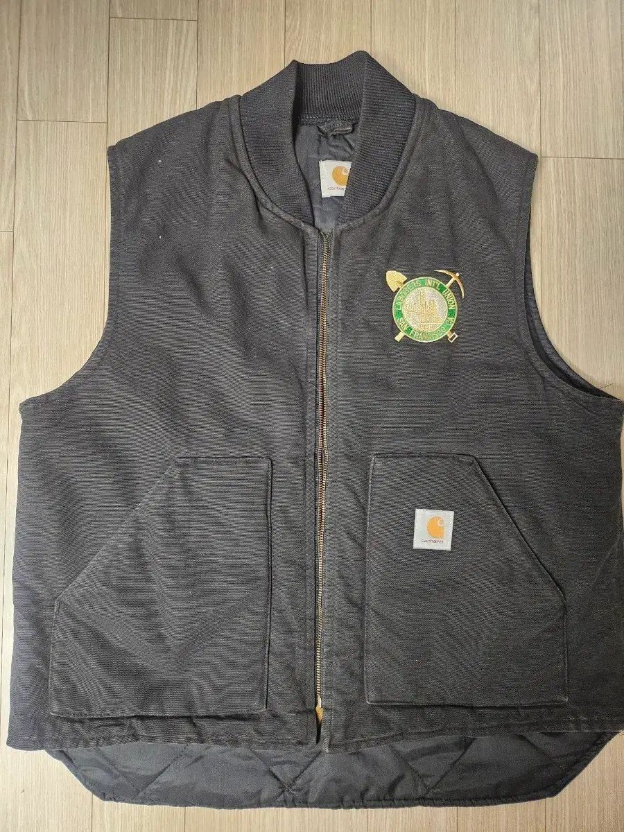 ヴィンテージ Carhartt カーハート ウォーク ベスト ブラック 105 110号 配送 無料