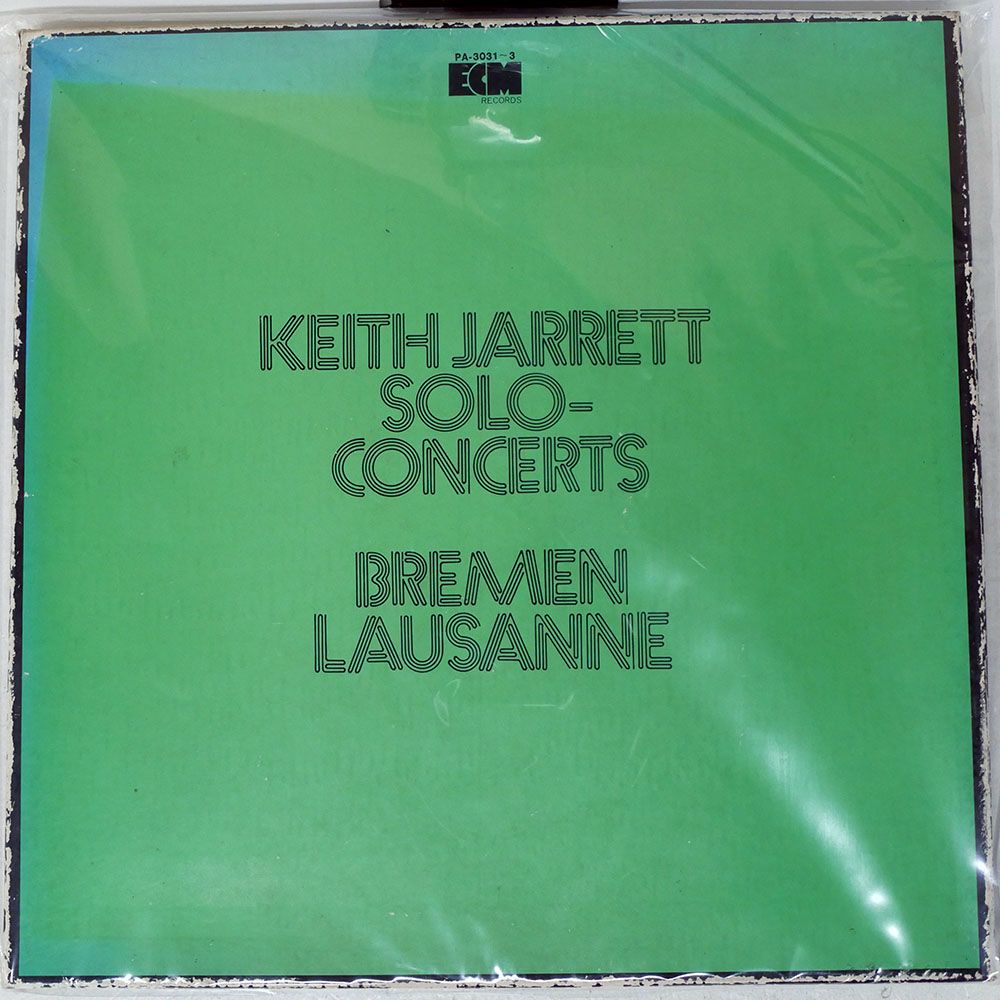 国内盤 KEITH JARRETT/SOLO CONCERTS BREMEN / LAUSANNE/ECM PA3031 LP