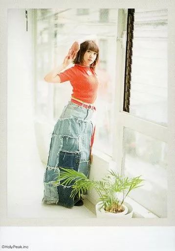 中古】キャラカード(女性) 斉藤朱夏(オレンジ衣装/全身) ミニ