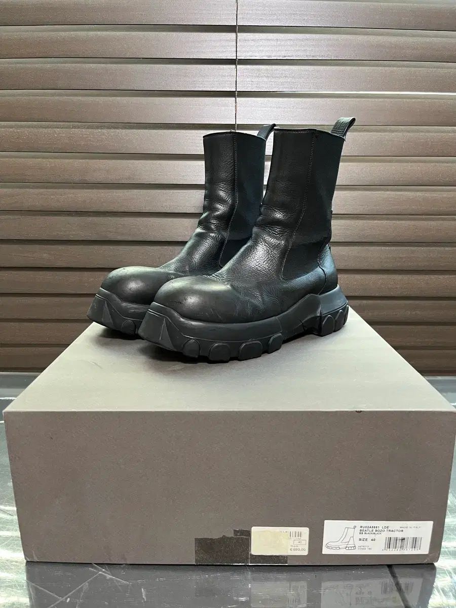 リックオウエンス BEATLE BOZO トラクター ブーツ 40