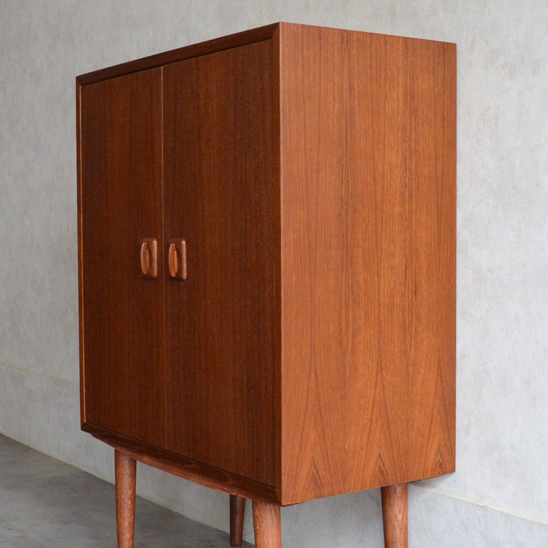 デンマーク 北欧ヴィンテージ domino Mobler チーク キャビネット 北欧