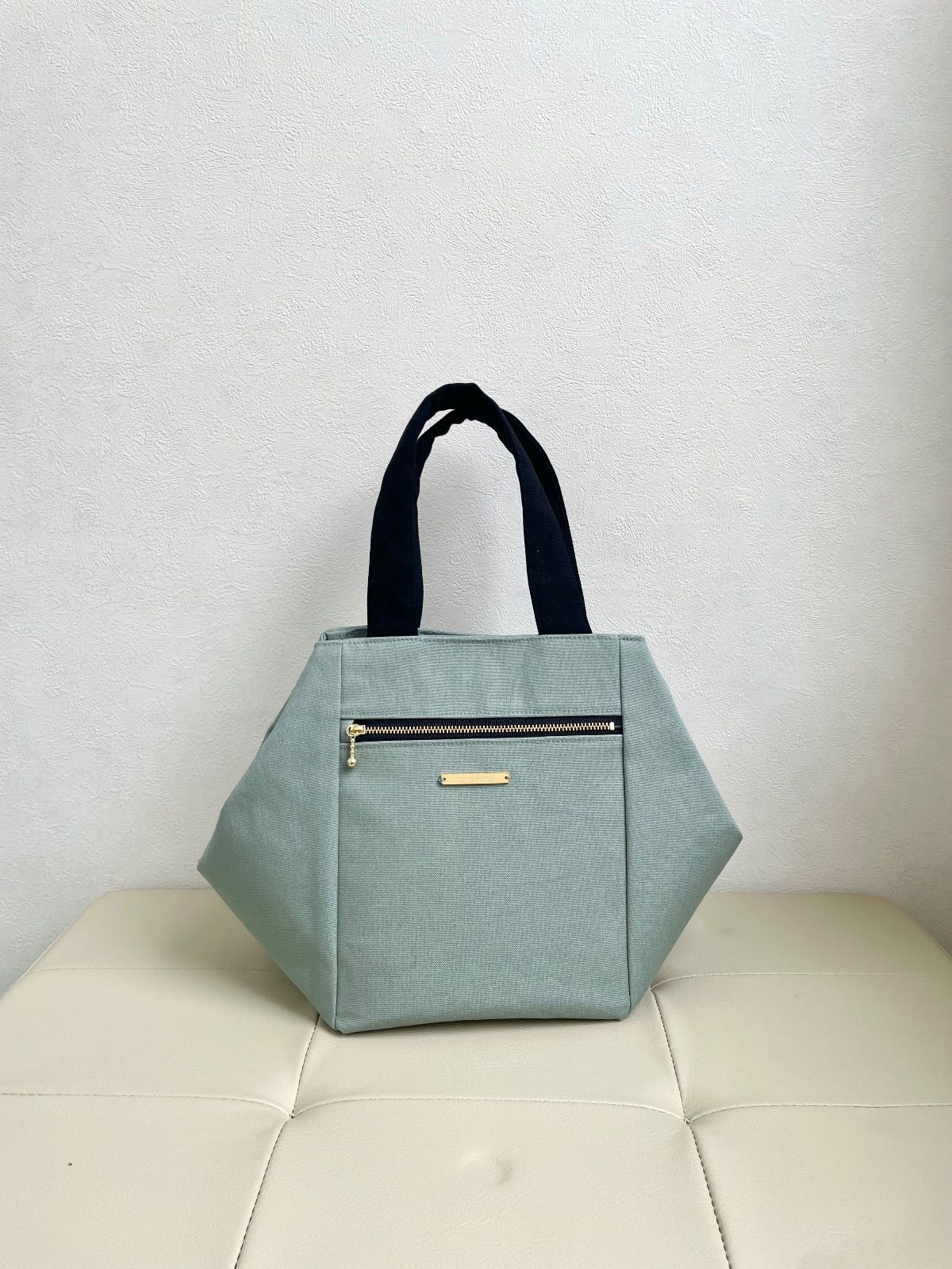 2 FaceBag セージグリーン×ダルメシアングレー