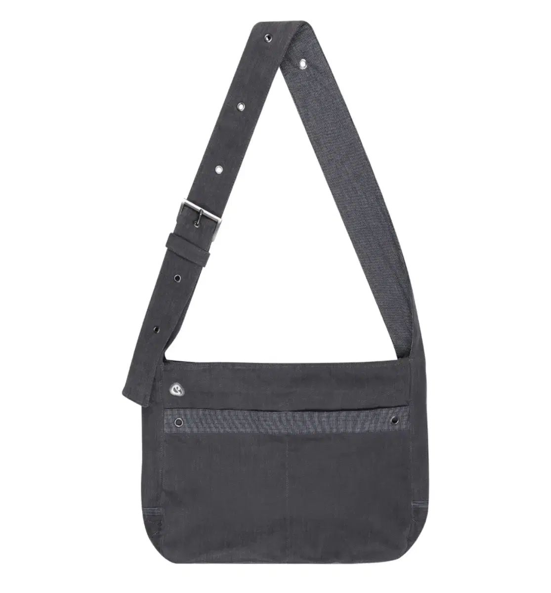 イッセイミヤケ ストライプ クロスバック チャコール