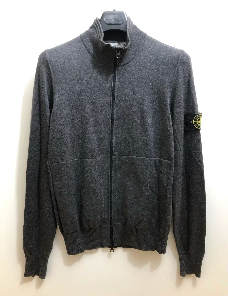 S ストーンアイランド ワッペン パッチ ジップアップ ダークグレー