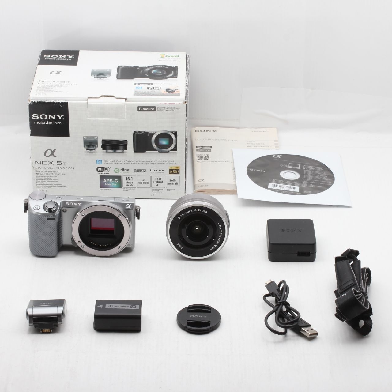 美品】SONY ソニー ミラーレス一眼 NEX-5T パワーズームレンズキット