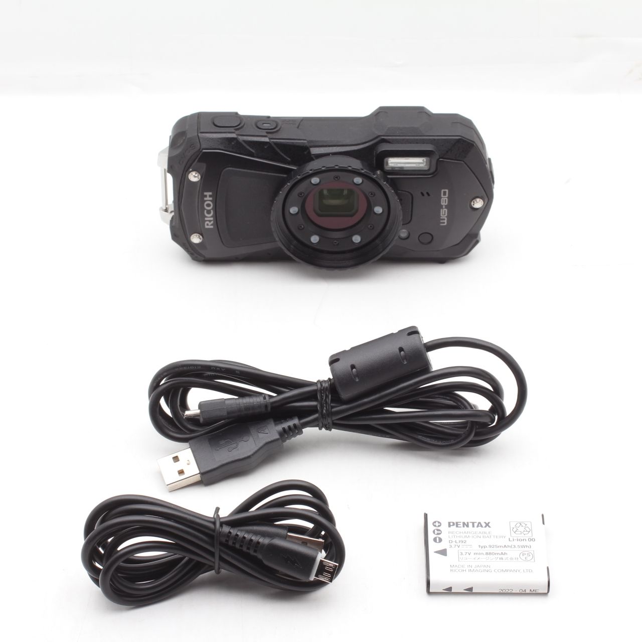 未使用品 保証無し WG-80 [ブラック] RICOH 防水コンパクトデジタル 