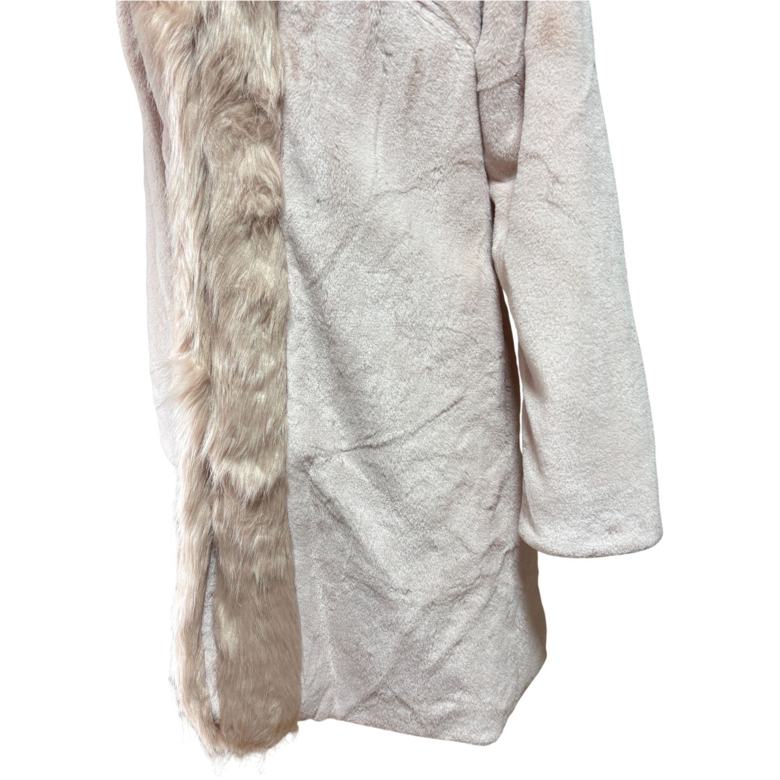 新品タグ付き】Rady レディ フェイクファーコート ピンク フード付き