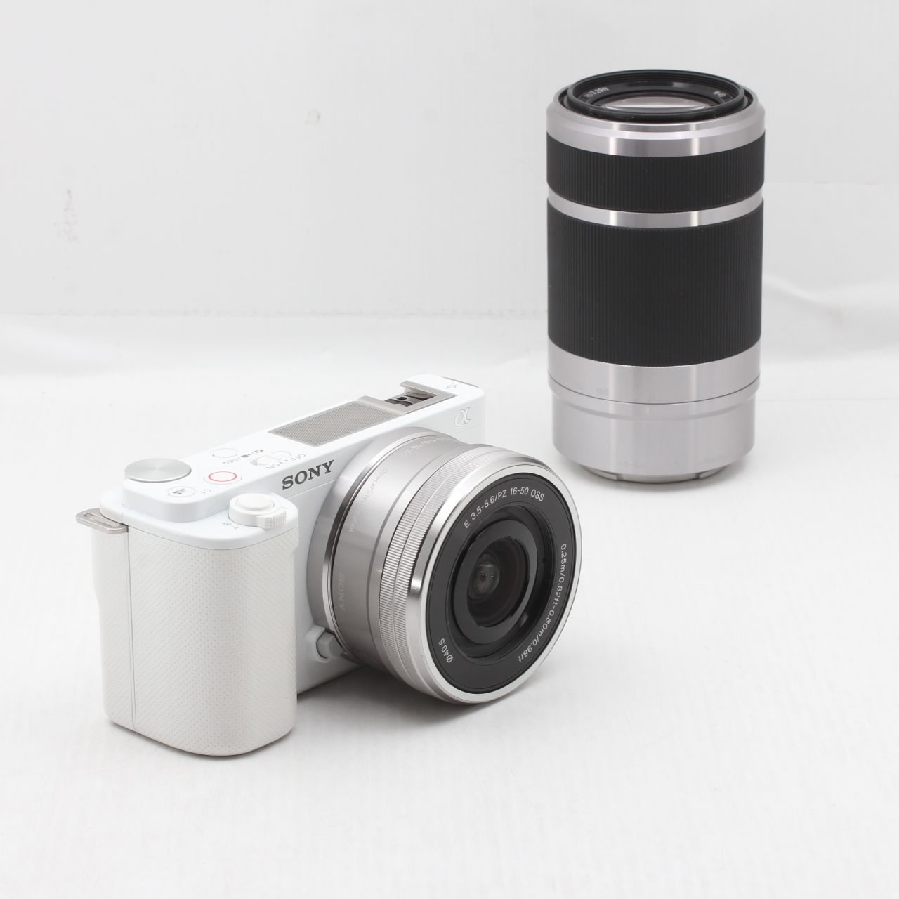 SONY ソニー ミラーレス一眼カメラ ZV E 10 Y ダブルズームレンズキット ホワイト JS 129 00788